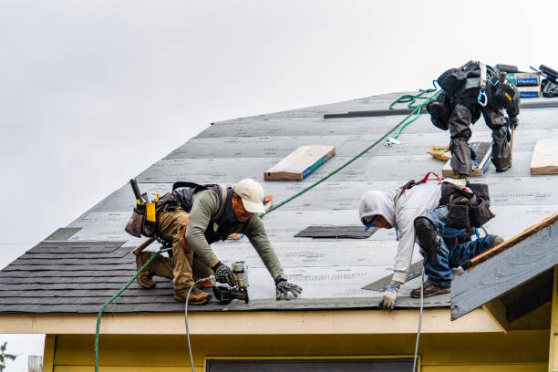 Professional Emergency Roof Repair technician working in Johnson, NY
